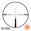 Gunwerks RH1 MOA Reticle for Leupold Mark 5HD Riflescope