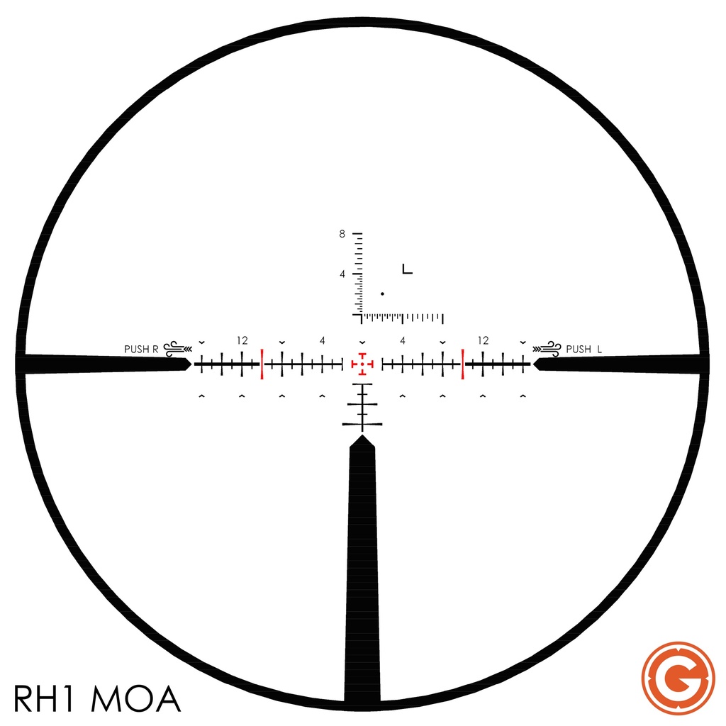 Gunwerks RH1 MOA Reticle for Leupold Mark 5HD Riflescope