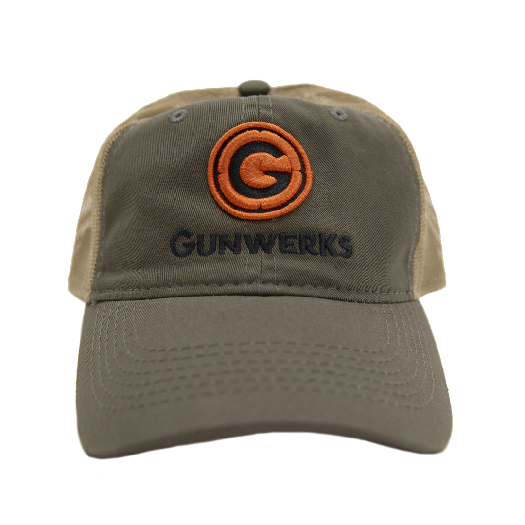 Gunwerks Unstructured Platinum Hat - Olive / Tan with Embroidered Patch