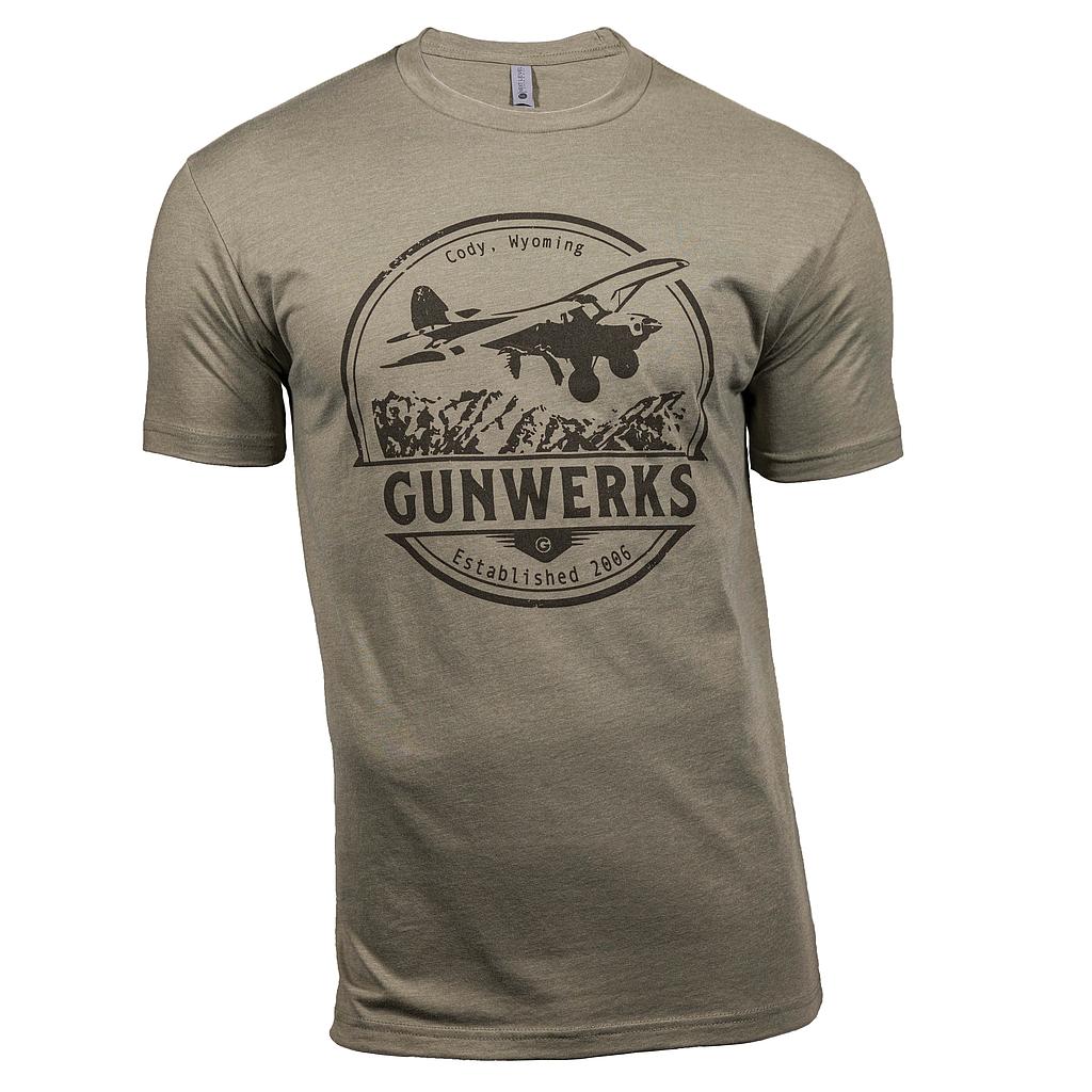 Gunwerks Bush Plane T-Shirt in Light Olive