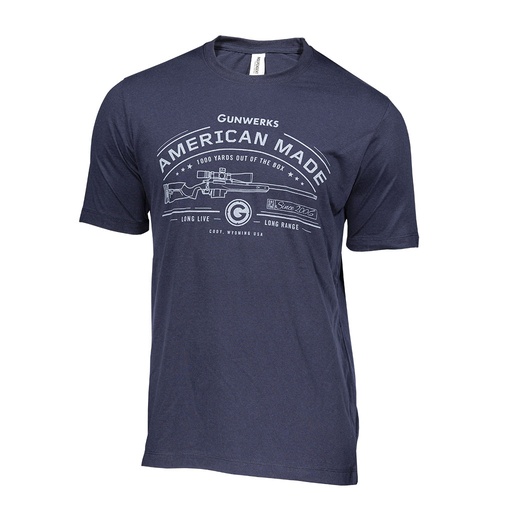 Gunwerks American Made T-Shirt in Navy