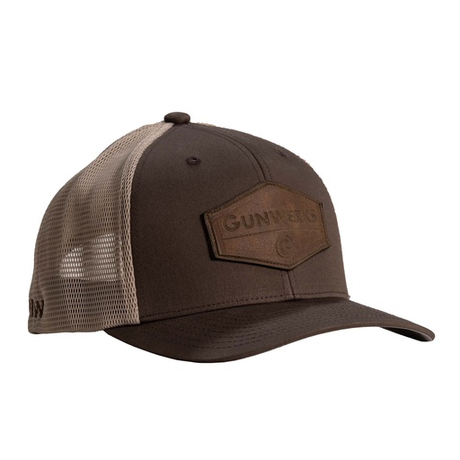[PD-K1115] Gunwerks Leather Patch Brown Hat
